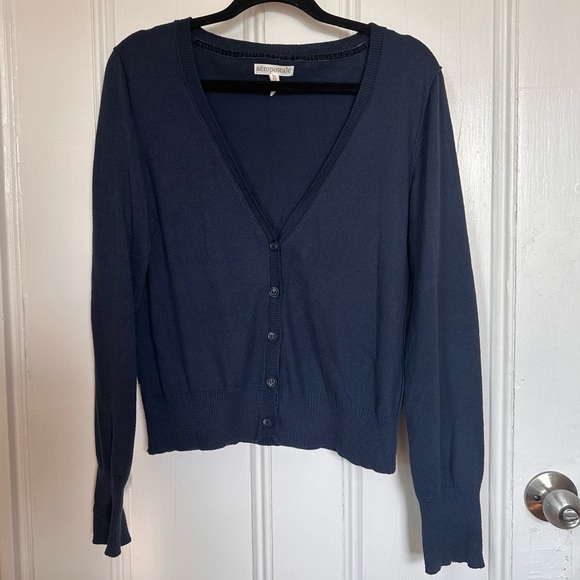 Y2K Aeropostale Navy Blue Cardigan - Picture 4 of 11